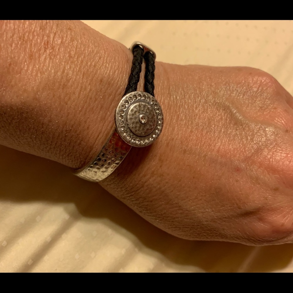 Premier Designs - Button Bracelet Silver Tone